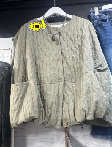 日系蓬鬆感絎縫外套